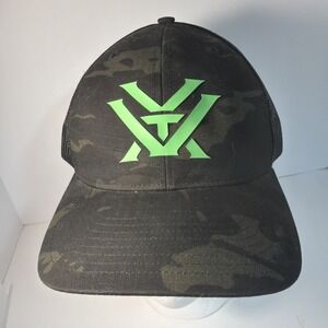 VORTEX Logo Meshes Snap Back Black Camo Cap - One Size Fits Most (121-53-BCA)